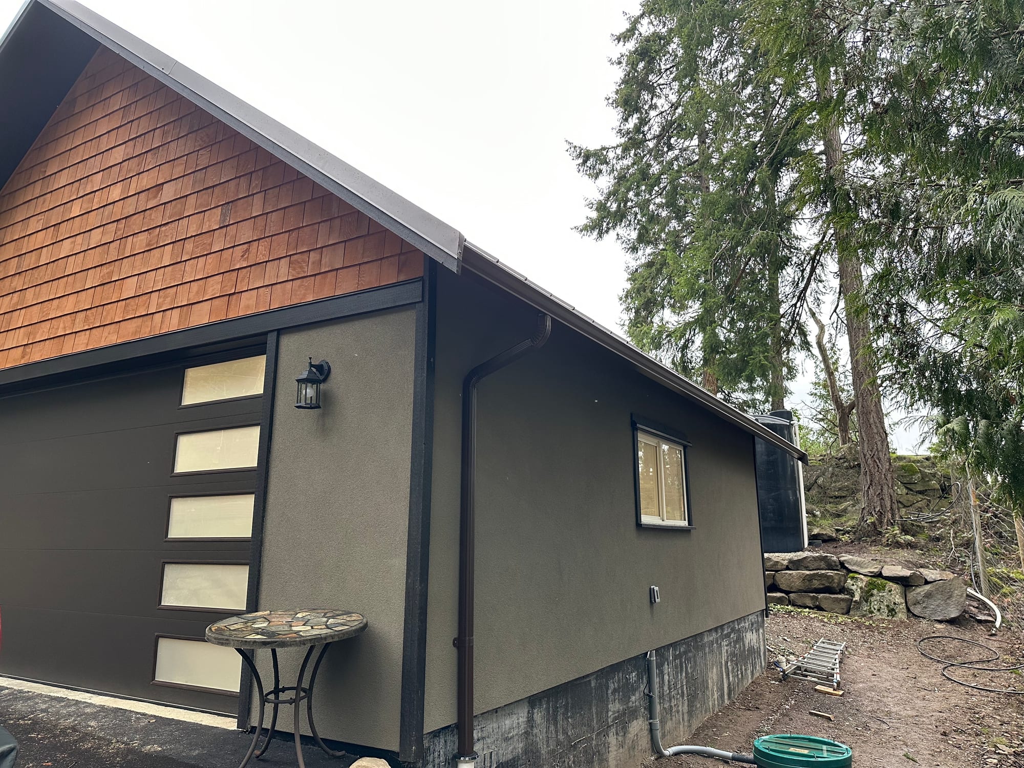 Completed addition exterior detail