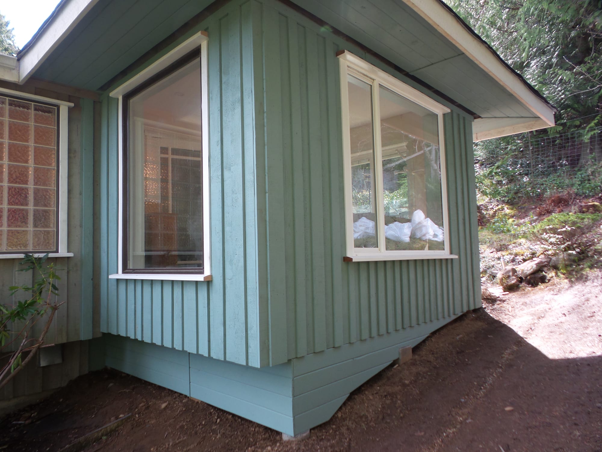 Sunroom addition — early construction