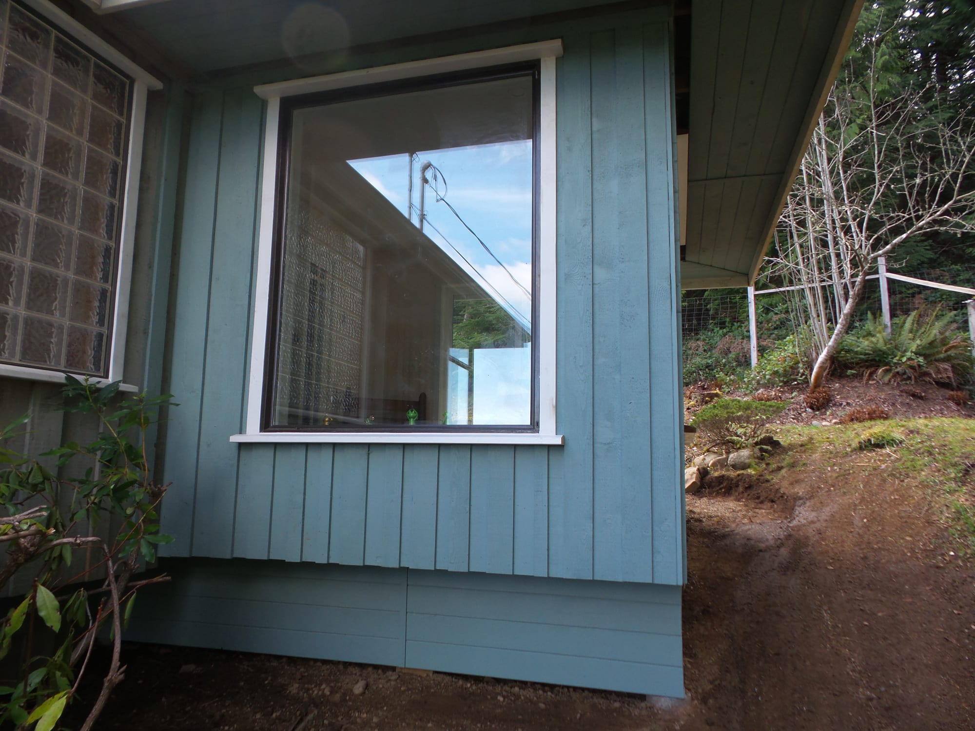 Sunroom addition — framing and glazing