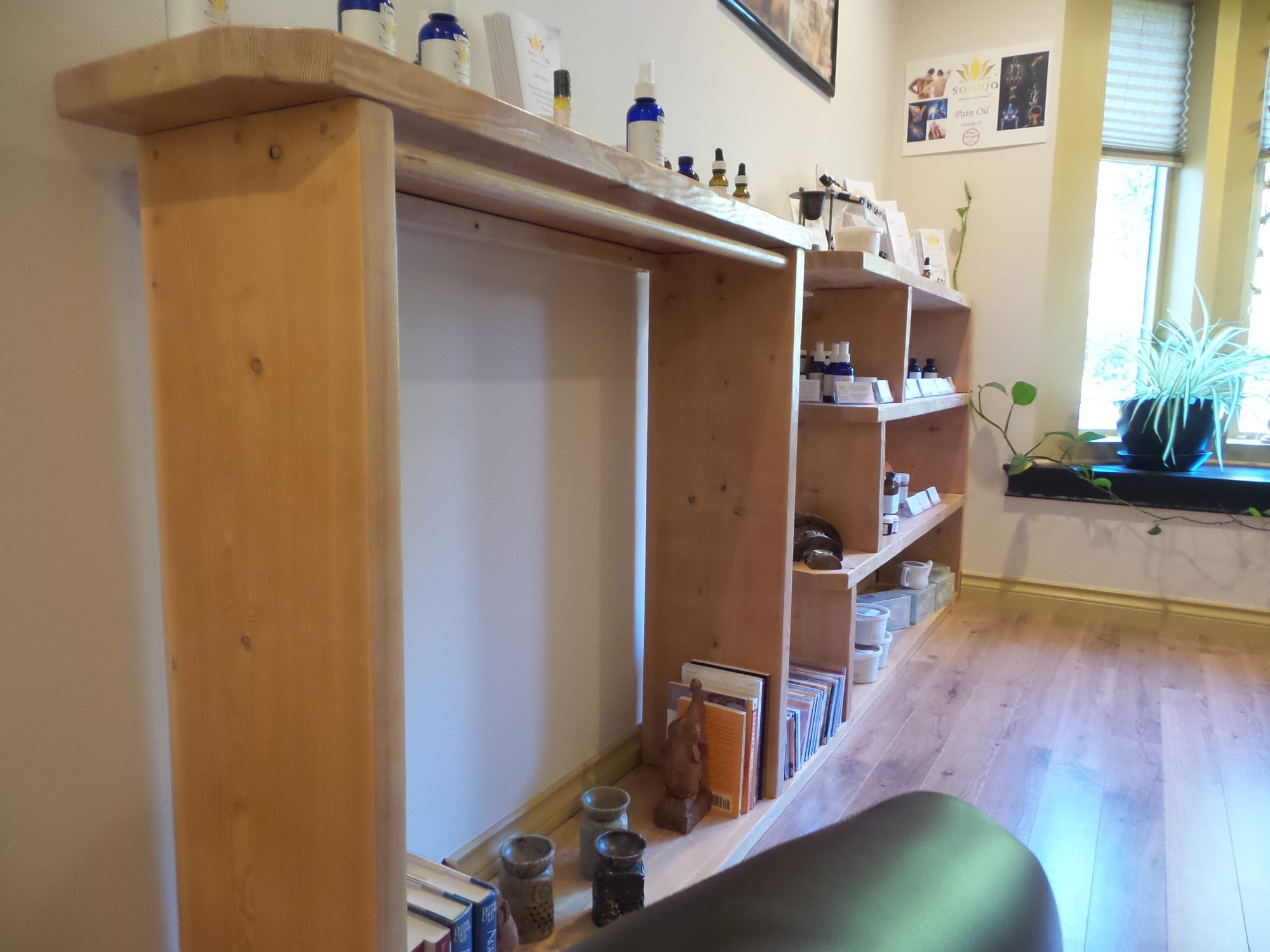 Built-in shelving