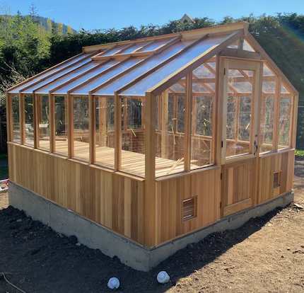Cedar greenhouse — detail
