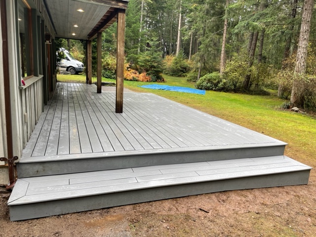 Custom deck — railing