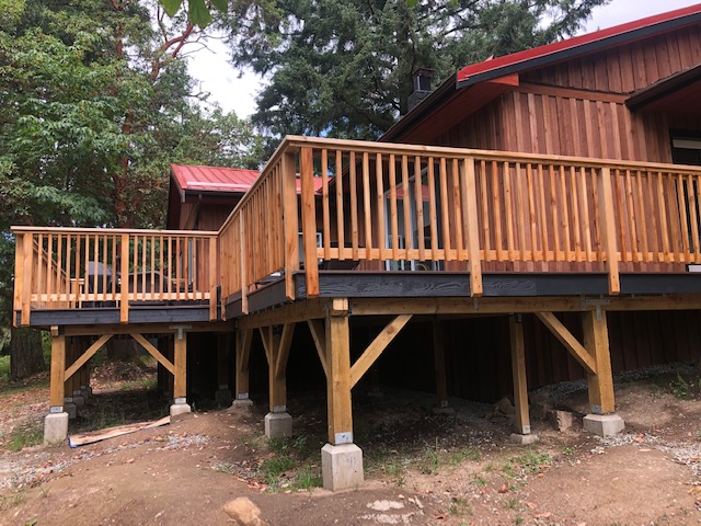 Deck construction progress