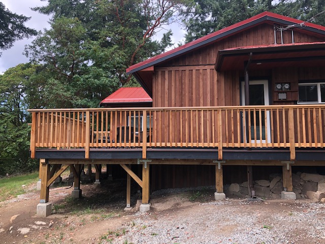 Deck construction progress