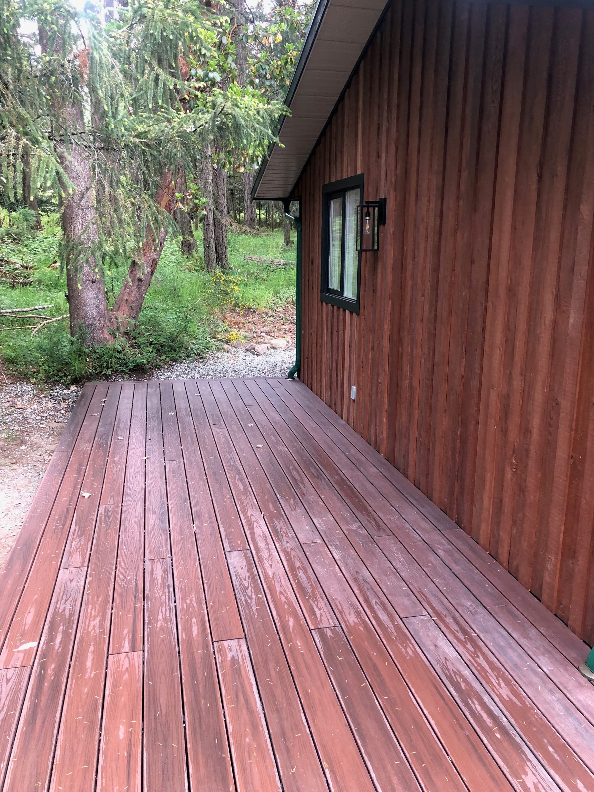 Custom residential deck — completed construction