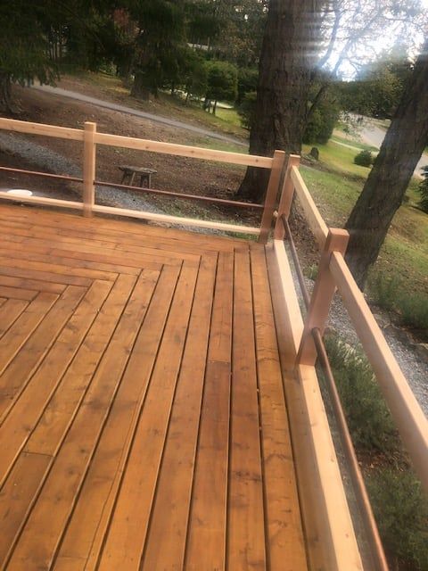 Elevated deck — framing