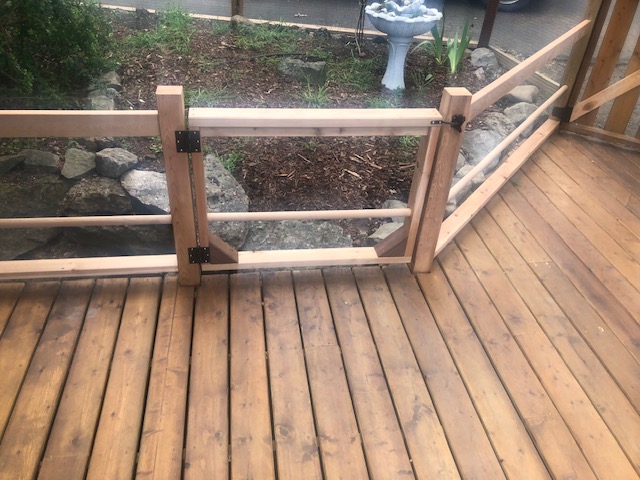 Elevated deck — framing