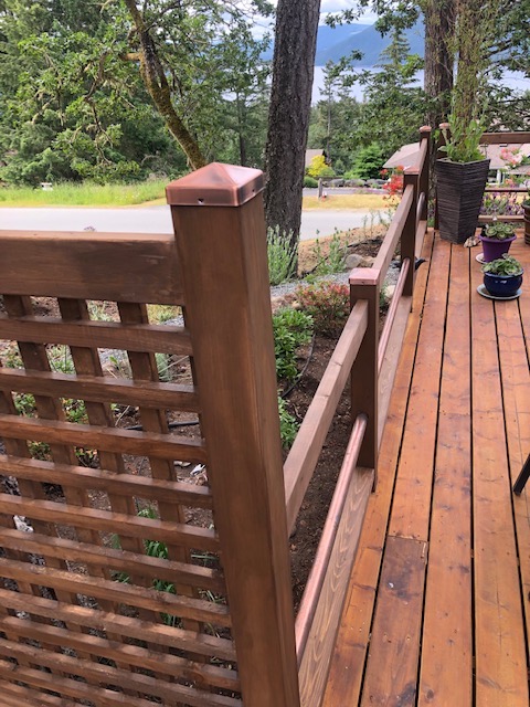 Elevated deck — completed