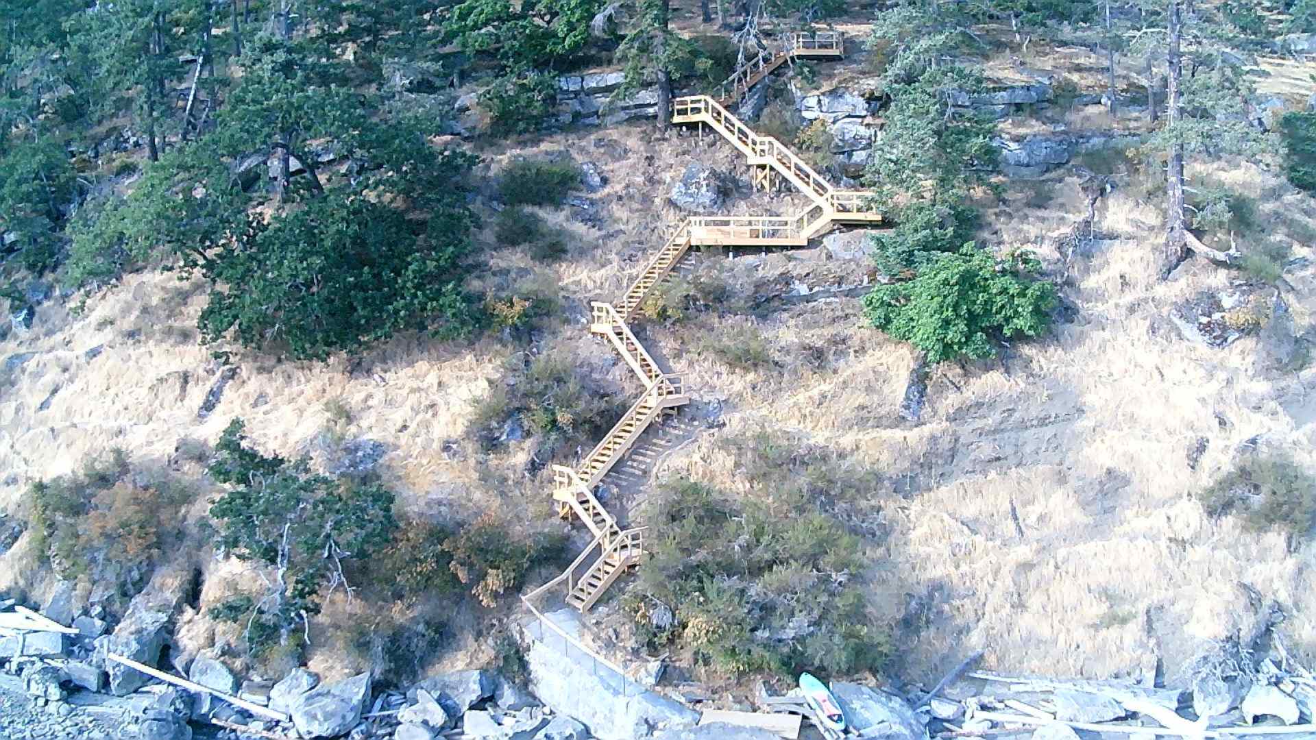 Coastal stair and deck system — completed