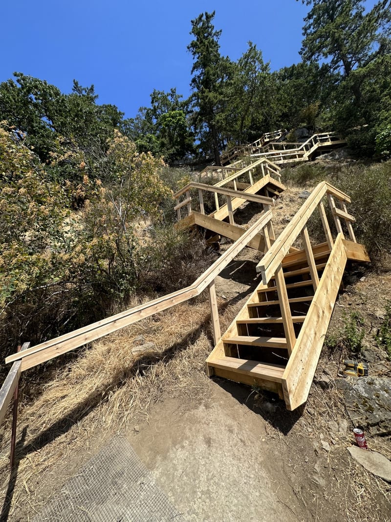 Coastal stair — completed
