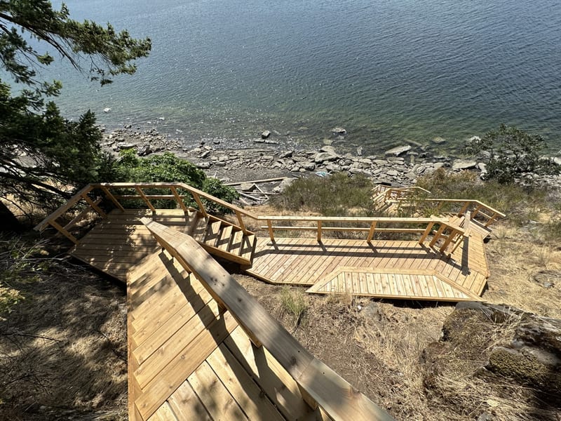 Coastal stair — completed