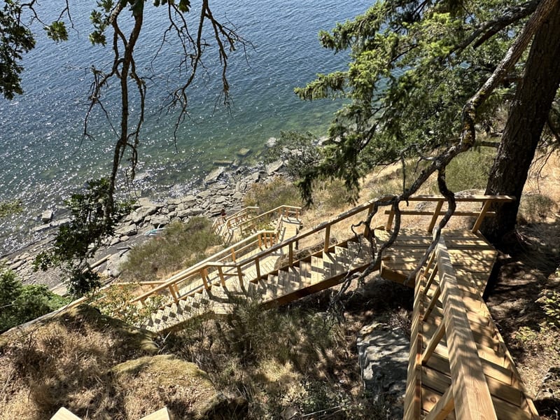 Coastal path — fencing and railing