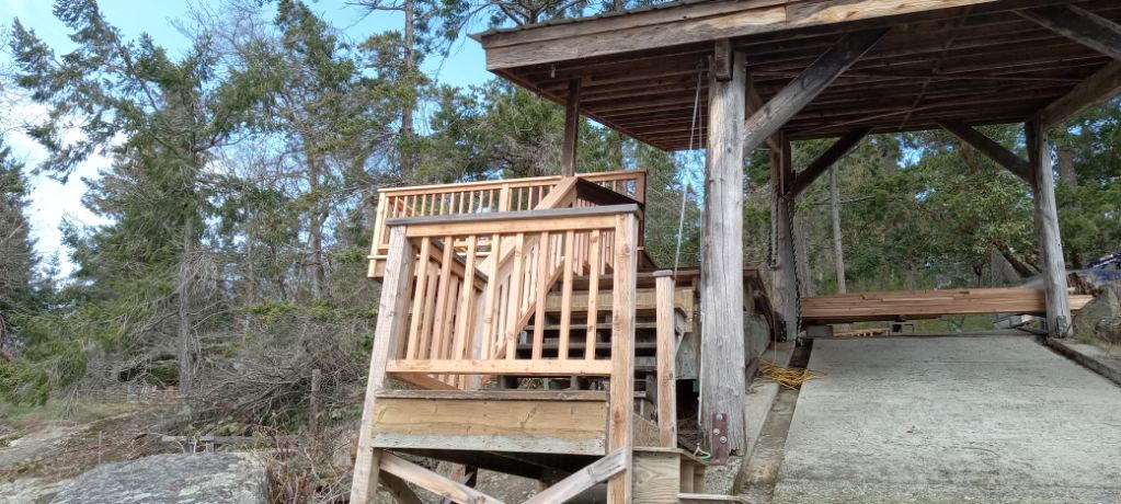 Ocean view deck — construction