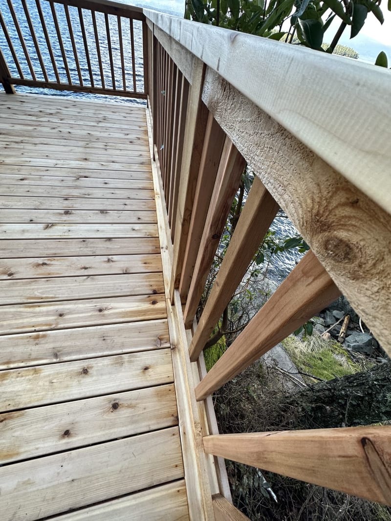Ocean view deck — completed
