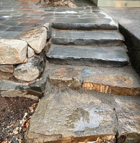 Stone patio — area view