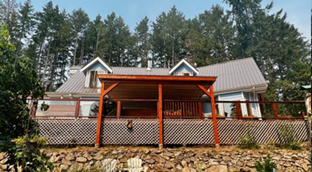 Covered porch detail